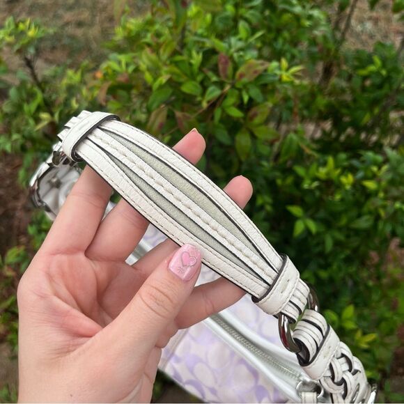 COACH Lavender Signature Y2K Hobo Baguette Shoulder Bag Hampton SoHo 6266 - Picture 8 of 14